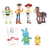 7pcs Toy Story 4 Woody Lightyear Forky Buzz Acción Figura