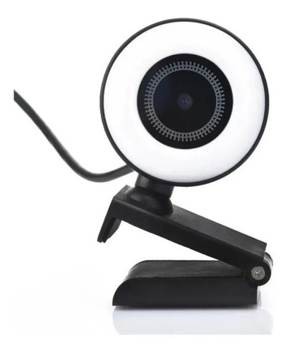 Webcam 1080p Camara Web Cam Full Hd 1080 Microfono Aro Led