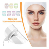 Máscara Led Tratamento Facial Fototerapia Estética 7 Cores