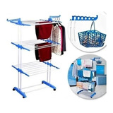 Tendedero Organizador Colgador Ropa Plegable 3 Niveles