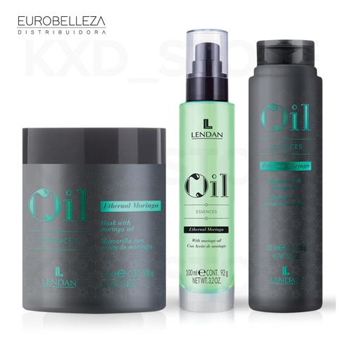 Kit Lendan Tratamiento Moringa Shampoo + Aceite + Mascarilla
