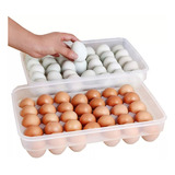 Caja De Almacenamiento De Plástico Para Huevos 34 Enrejado