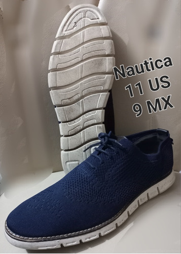 Tenis Casuales Talla 11 Us O 9 Mx  Nautica Azules Tipo Zapat