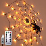 Luz Led De Telaraña Negra Para Halloween, Decoraciones Aterr