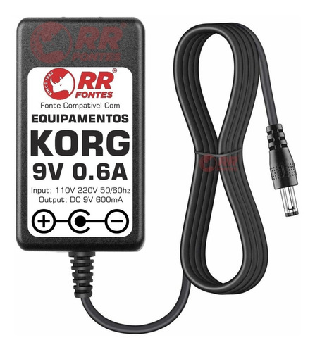 Fonte Carregador 9v Pedal Pedaleira Korg Ax5g Ax5b Ax1g Ax1b