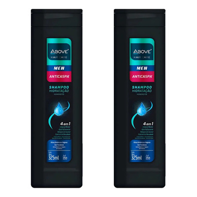 Shampoo Above Anticaspa Shampoo Masculino Anticaspa Shampoo 4 Em 1 Masculino Anticaspa De Fragrância Refrescante En Garrafa De 325ml
