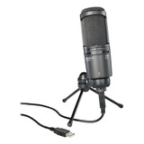 Micrófono Condenser Usb Audio Technica At2020 Usb + Plus