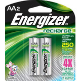 Energizer Nh15bp-2 Aa Níquel Baterías Recargables (paquete D