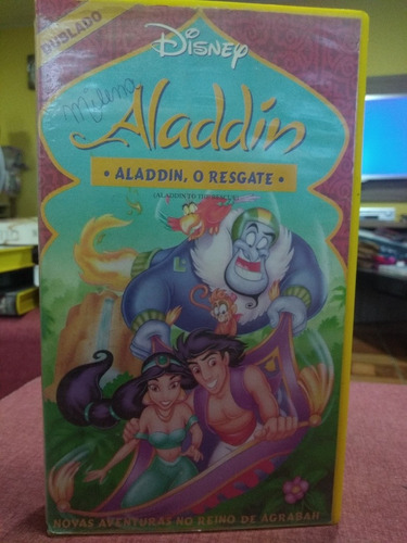 Fita Vhs Aladdin O Resgate Funcionando Perfeitamente  