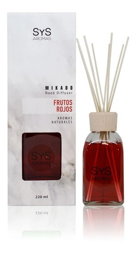 Estuche Difusor Mikado Aroma Frutos Rojos 220ml +