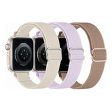 3 Faixas Elásticas Finas Para Apple Watch Series 8 7 6 5