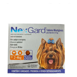 Antipulga Nexgard Para Cães De 2 A 4kg C/3 Tabletes