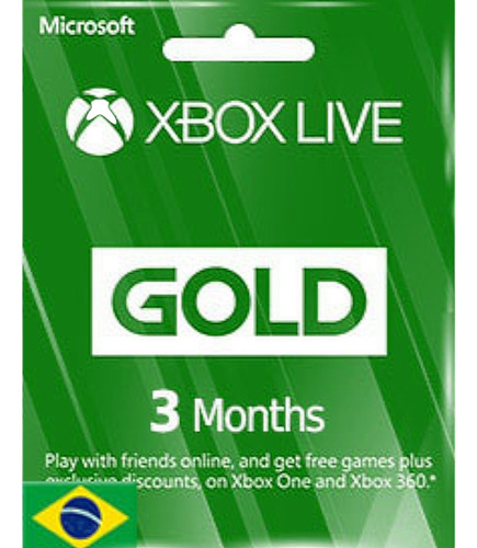 Xbox Live Gold 3 Meses (br)