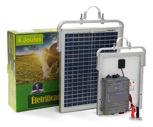 Aparelho De Choque Com Placa Solar Zebu 4 Joules 80km Zs80i