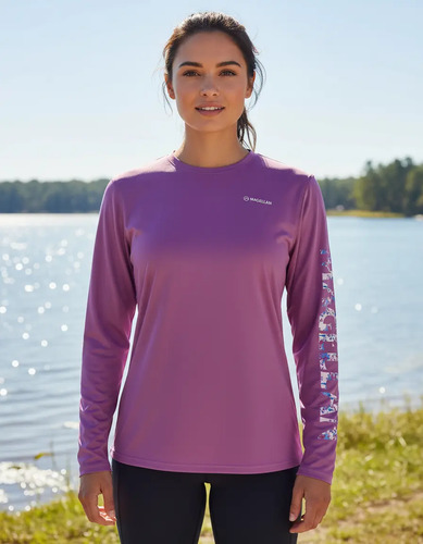 Playera Deportiva Para Mujer - Magellan Outdoors Manga Larga