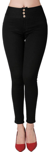 Jeans Moda Skinny Mujer Negro Fergino 52904621