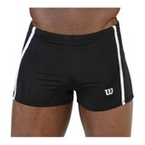 Traje De Baño Short Corto Wilson Negro Hombre  