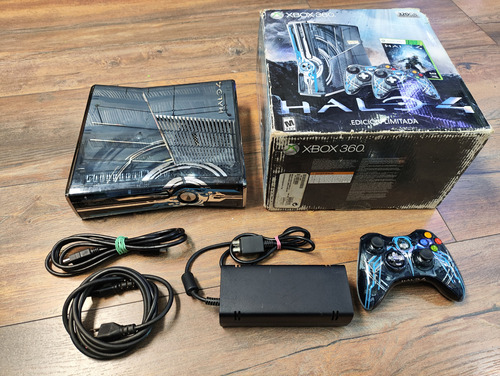 Xbox 360 Slim Edicion Especial Halo 4 500gb + Control + Caja