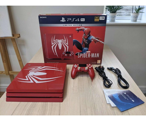 Playstation 4 Pro 1tb Edición Spider Man Muy Poco Uso.cambio