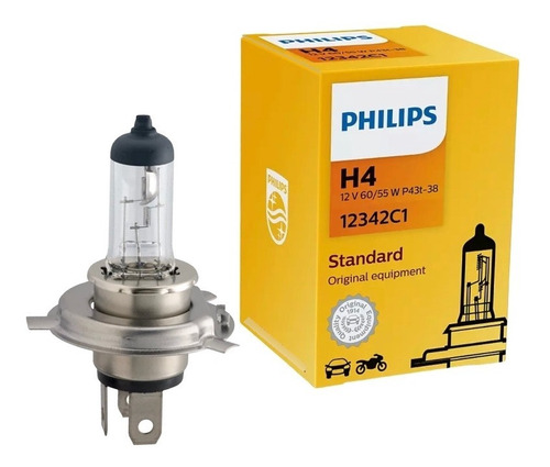 Lampara Alta-baja H4 Toyota Hilux 12v 60/55w Philips