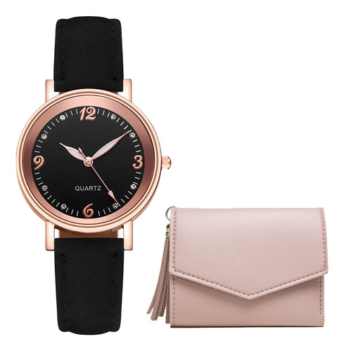 Set Reloj Monedero Elegante Dama Kit