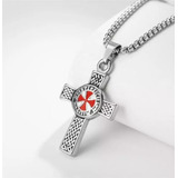 Collar Colgante Cruz Templaria Cruzados