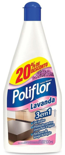 Poliflor Lustra Móveis Lavanda Em Squeeze 500 Ml