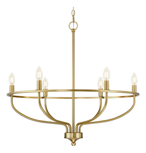 Senroyal Candelabro Dorado Para Comedor, Lampara Colgante Cl