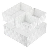 Caja De Almacenamiento Tejida, Cubo, Cesta, Contenedor, Orga