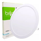 Painel Led Slim Embutir 29,5cm Redondo 24w Branco Frio 6500k