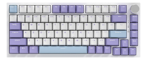 Teclado Mecánico Con Cable Para Juegos Ak820 Morado