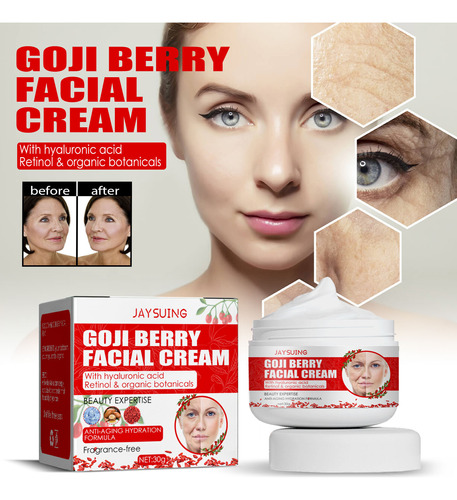 Crema Facial Con Crema Hidratante Revitalizante De Goji Con