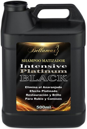 Bidón Shampoo Matizador Black Platinum Profesional 5 Litros