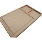 Tabla Plato Madera Pino  2 Cm  Asado 24 X 35cm Jgo. 10 Pzas