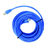 Cabo Rede Cat5e Azul 40m Metros Internet Net Utp Montado