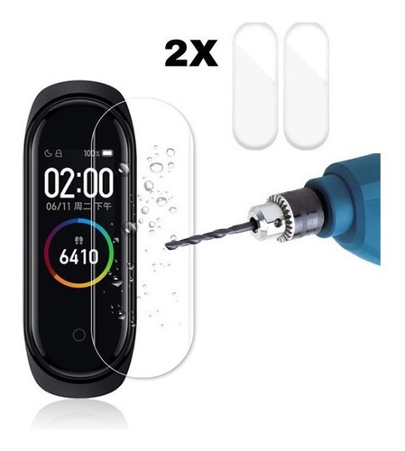 Película Para Xiaomi Mi Band 4 Anti Risco Kit Com 2