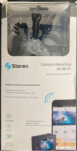 Videocámara Steren Cam-500 4k Ntsc/pal Gris