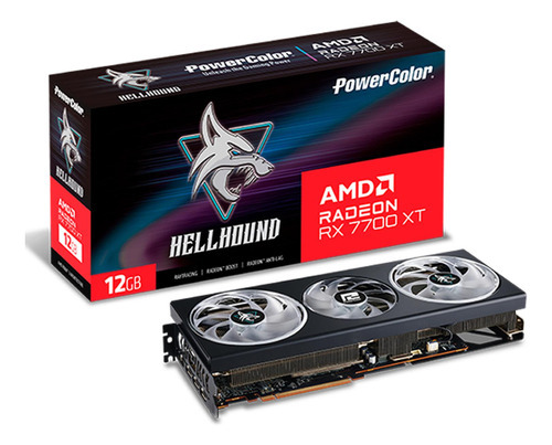 Tarjeta De Video Power Color Radeon Rx 7700 Xt 12gb Gddr6