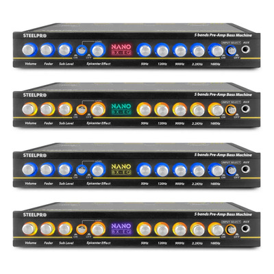Pre Amplificador 5 Bandas Efecto Epicentro 9V bajos subwoofer Nano By Steelpro | Meses sin interés