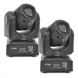 Kit 2 Moving Head Spot Led 30w Osram 8 Cores 7 Desenhos Dmx