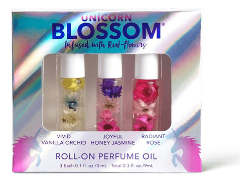 Set 3 Mini Roll On Perfume Flores