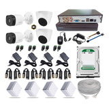 Kit 4 Camaras Con Microfono Dahua Dvr 4ch 1080 + Dd 1tb Cctv