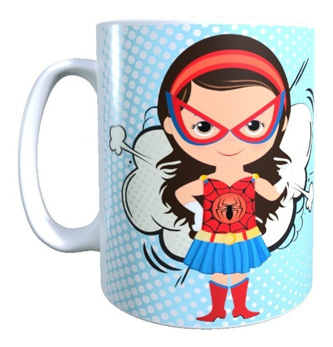 Tazón - Taza Regalo Día De La Madre, Super Mamá, Spidergirl