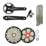 Kit Grupo Transmissão Bike 1x11v Coroa Única K7 11x50 Mtb 