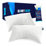 Sidney Sleep Paquete De 2 Almohadas De Cama Tamano Queen Par