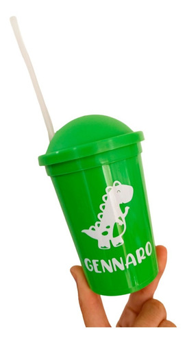 10 Vasos Plasticos Dinosaurios Personalizados Souvenirs
