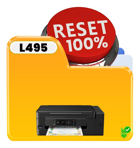 Reset Epson L495 Ilimitado 100% - Envio Imediato 24h