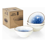 Bowl Tronco Azul 15.5x6.5 Cm Set X 4 Ambiente Gourmet