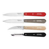 Set Cuchillos Opinel De Cuisinier Rojo-negro-beige