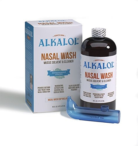 Alkalol - Un Calmante Natural Lavado Nasal, Moco Solvente Y 